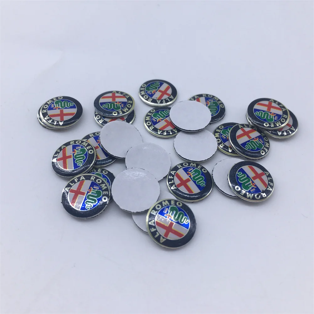Alfa Romeo Car Key Emblem Sticker Set - 15 Color Options, Multiple Sizes