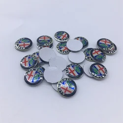 Alfa Romeo Car Key Emblem Sticker Set - 15 Color Options, Multiple Sizes - 2PCS (11mm gold)