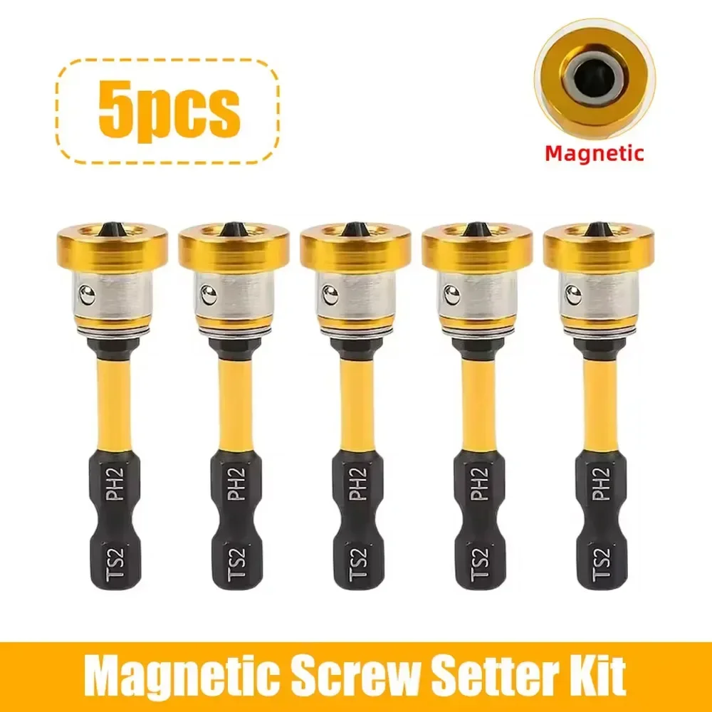 Magnetic Drywall Screw Bit Kit with S2 Steel and 50mm PH2 Bit
