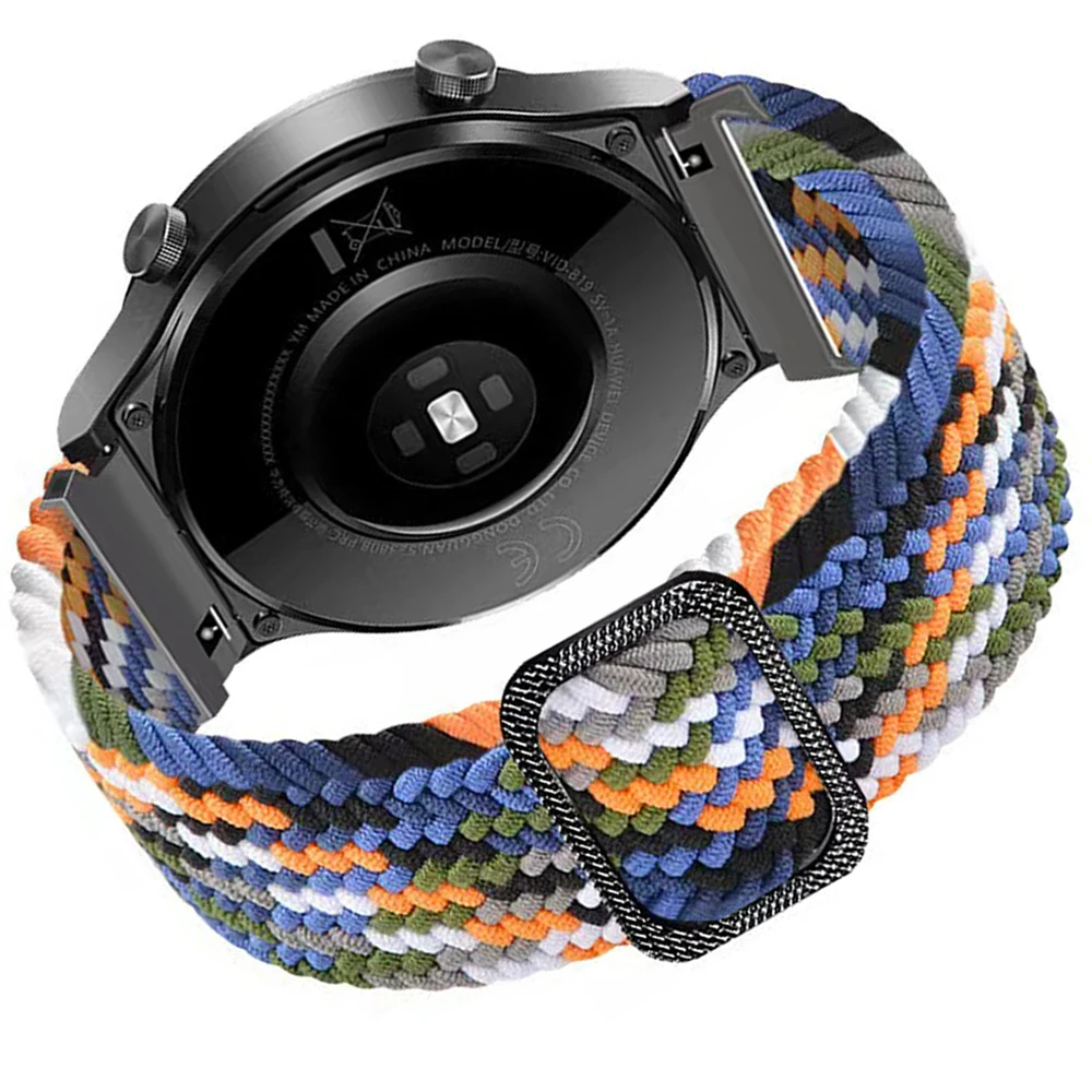Braided Velcro Strap, 20mm 22mm Adjustable Watch Band