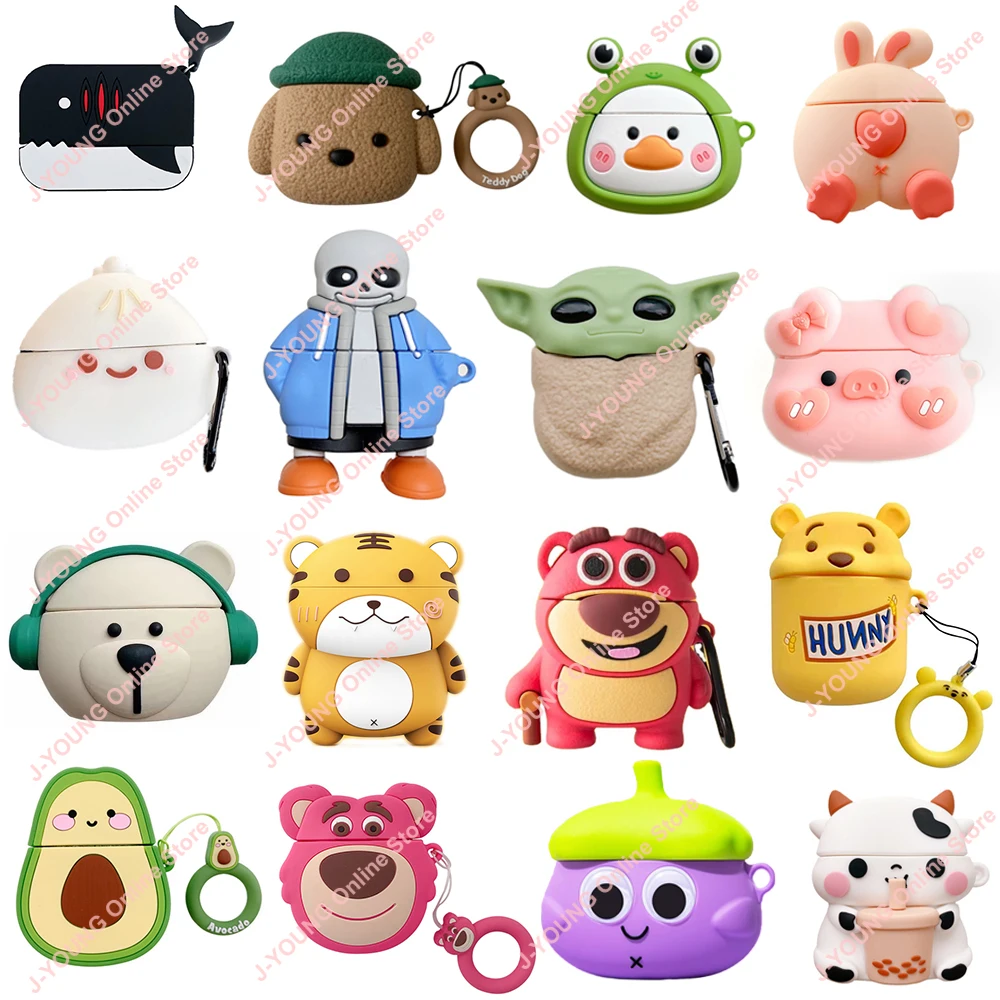 

Case for Apple AirPods 1 2 3 Pro Case for AirPods Pro 2 2nd Case Cute 3D Cartoon Earphone Protective Case Earphones Accessories