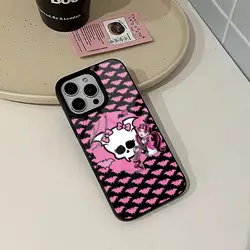 M - Monsters - H Anime Phone Case - Stylish PC+TPU Protective Cover - iPhone 15 Plus (Black1)