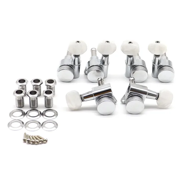 Wilkinson JIN HO Chrome Guitar Locking Tunning pegs Tuners Machine