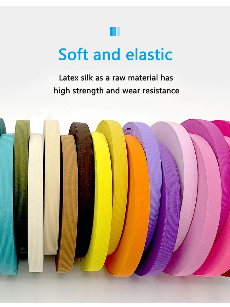 Colorful High-Elastic Latex Knitted Bands