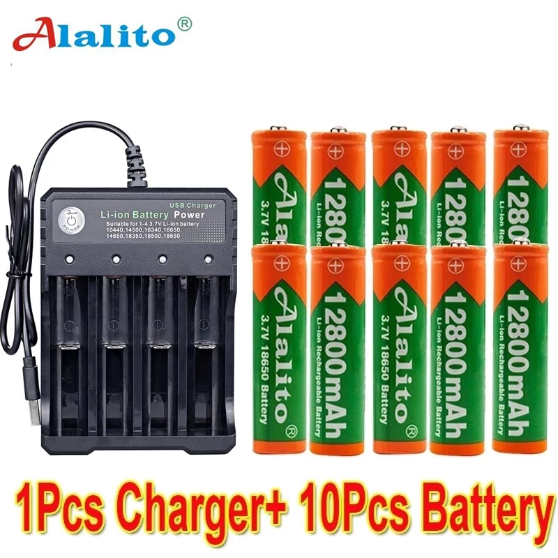 Alalito37V1865012800mAhRechargeableBattery248pcsBattery4Slots37V18650.jpg