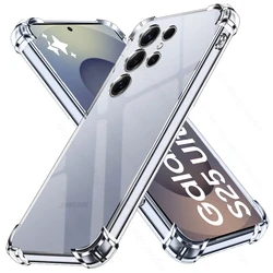 Premium TPU Soft Cover with Protective Glass and Camera Screen Protector - Samsung S25 (Only 1phone case)