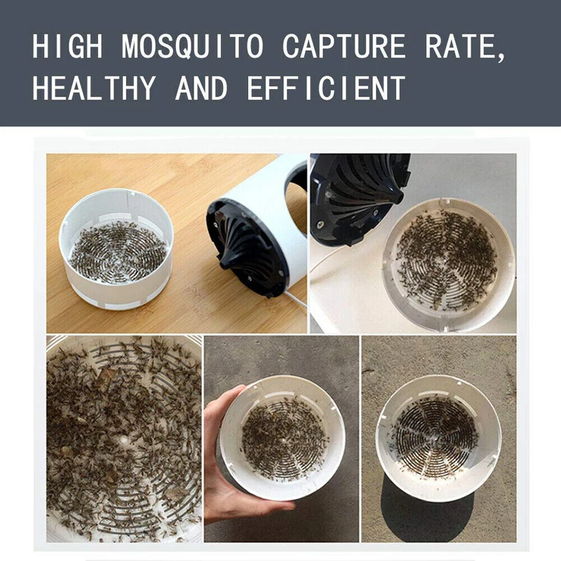 Electric Shock Mosquito Killer Lamp UV Light USB Charging Mute Trap EU US Plug Flies Bug Zapper Repellent Anti Mosquito Light