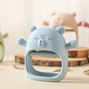 Baby Teether Gloves Kids Cartoon Bear Teething Silicone Dental Care Gums Anti-eating Hand ​Molar Stick BPA Free ​Baby Accessorie 1