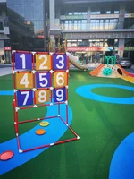 Flying Disc Target Shelf Adult Children Outdoor Sports Game Pvc Number Plate Assembly Frame Parent-child Sports Throwing Game 1