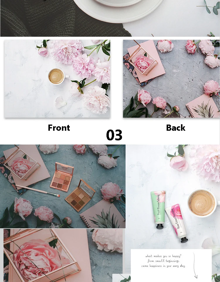Description Picture 5 of itemPhoto Studio Photography Backdrops 57*42cm 2 Sides Waterproof Photophones Background Paper Food Photocall Prop Accessories