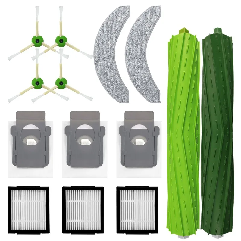 

Ролик для пылесосов iRobot Roomba Combo j7 +, основная боковая щетка, НЕРА-фильтр, насадка на швабру, тряпичный пылесборник, аксессуары, запасные части