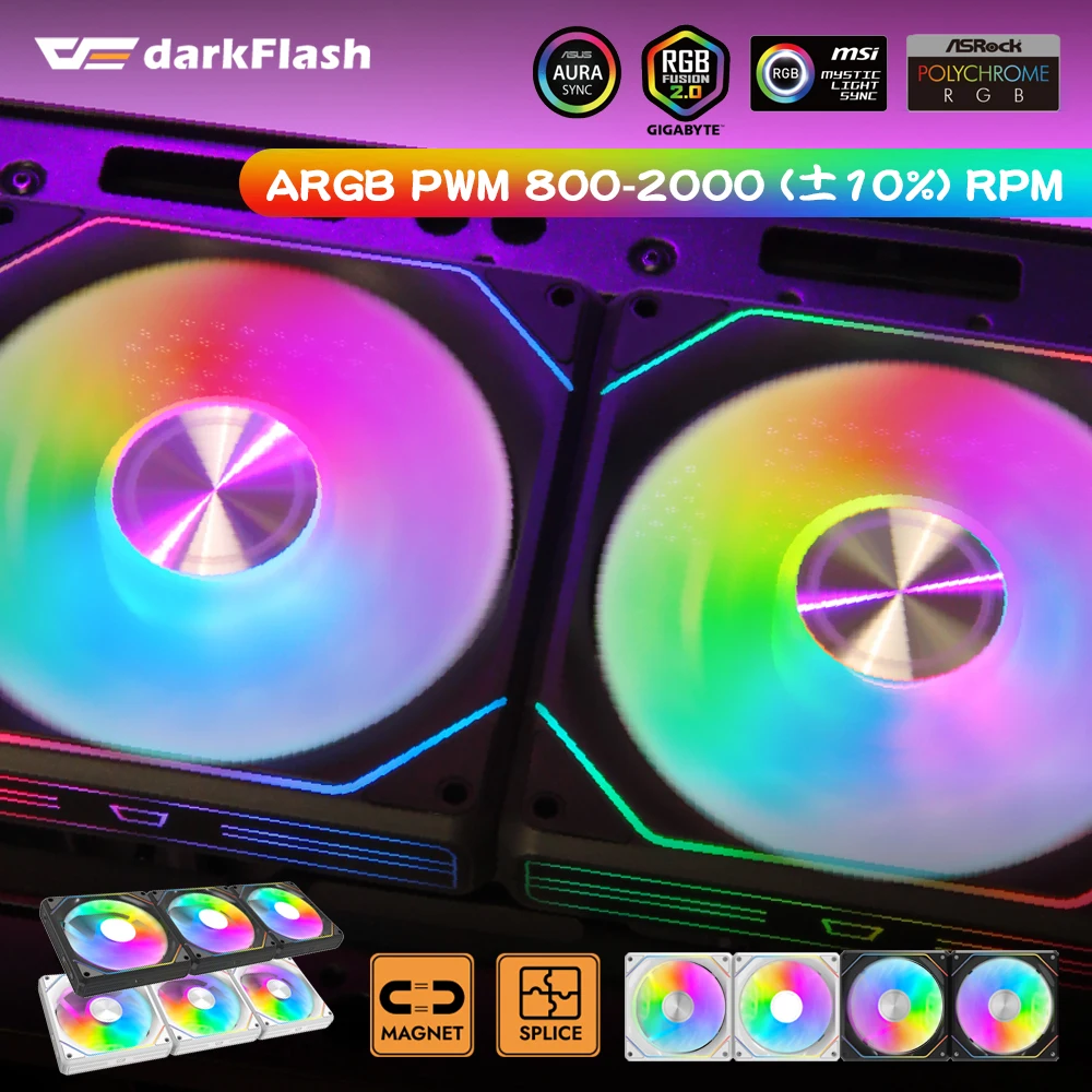 Кулер Darkflash G24 для ЦП, 12 см, 4 контакта, 5 В, 120 мм