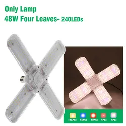 Foldable Full Spectrum LED Grow Light Bulb for Indoor Plants and Flowers (Only Lamp-240led)