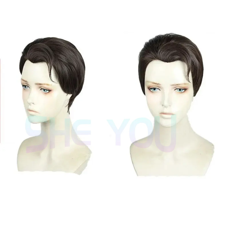 

Парик Коннора из аниме Detroit, темно-коричневый костюм для косплея, парик + шапочка + Трек No.