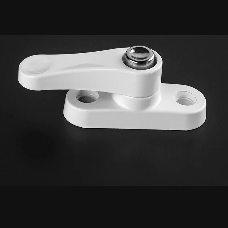 4 Pcs T Shape Window Locks Sash Blocker Jammer Window Restrictor Lock with Knob for Home PVC Improve Security