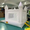 Inflatable Jumping Castle 3.7*2.7*2.6M White Bounce House For Kids Bouncy House White For Children With Blower Slide Outdoor Toy 5