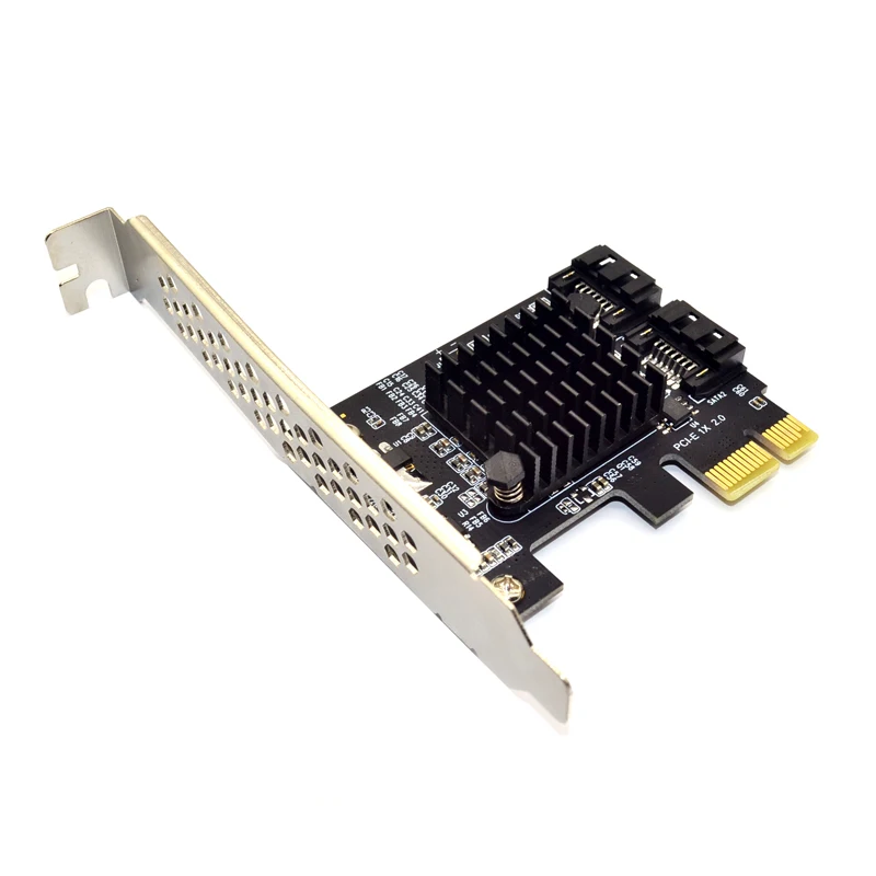 PCIE to SATA Expansion Card Marvell 9125 Chip PCI Express X1 to 2 Port SATA 3.0 6Gb Adapter Controller PCI-E SATA Extension Card — view 4