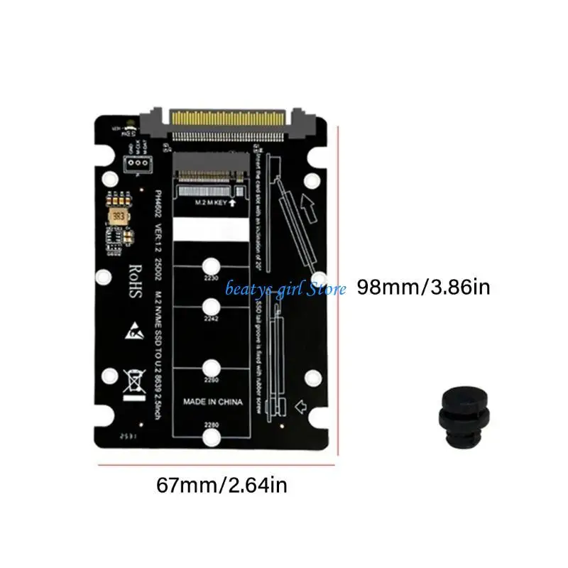 C7AB M.2-SFF 8639 U.2 변환기 어댑터 빠른 데이터 전송 도구가 없는 설치