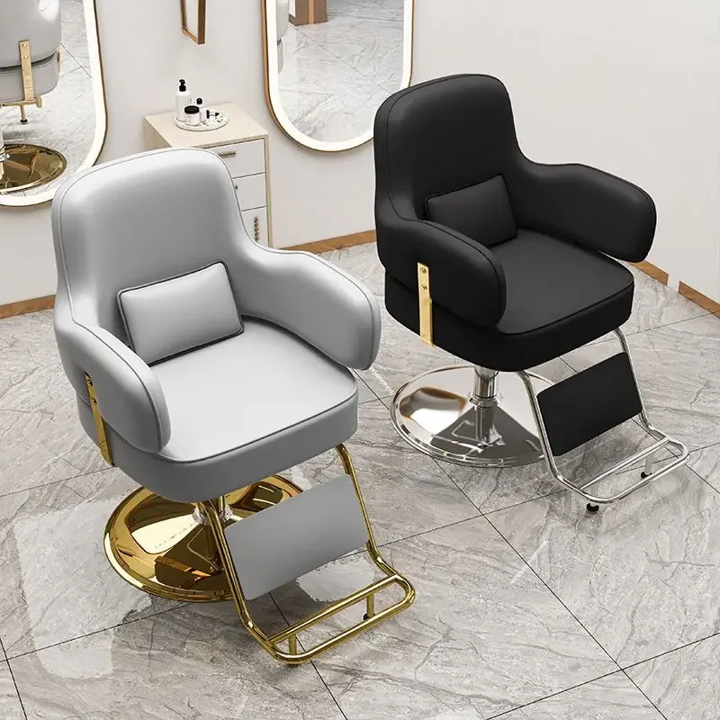 

AOLIVIYA Official Hair Salon Chair Subnet Red Barber Shop Chair for Hair Salon Lifting Fashion Seat Hair Cutting Chair High-End