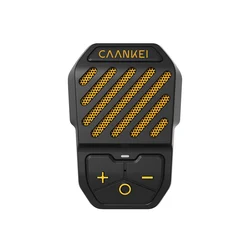 Compact Waterproof Portable Bluetooth Speaker with Built - in Microphone and Clip - Speaker (Yellow)