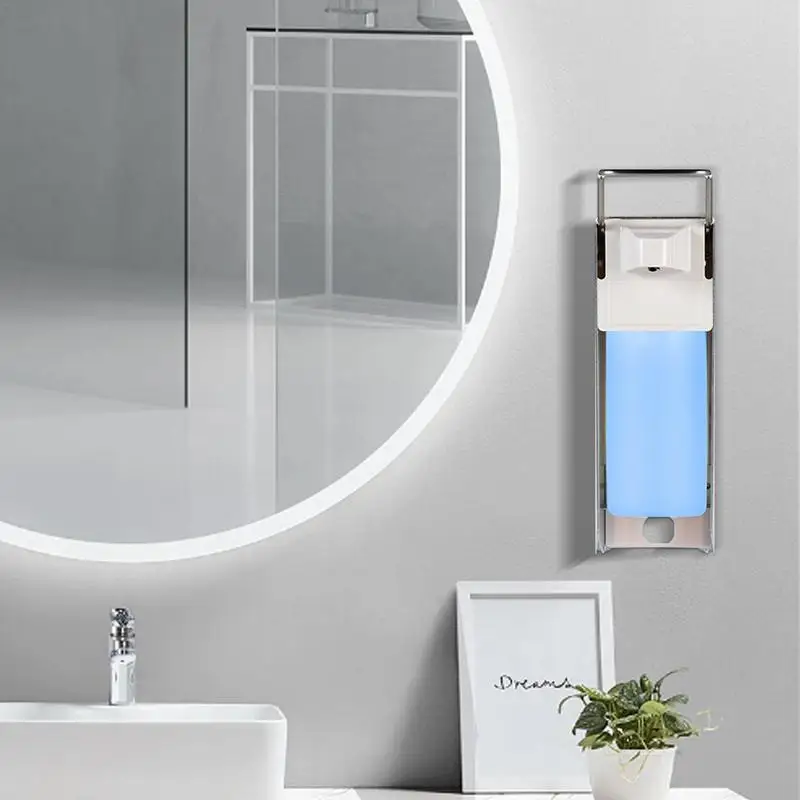 Wall Mount Lotion Dispenser Refillable Shampoo Pump Bottle Elbow Press Hand Washing Liquid Container For Commercial Bathroom