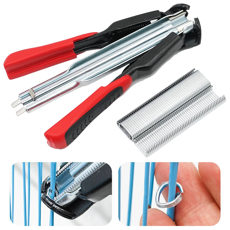 

1 шт. монтажные плоскогубцы для клетки и 2000 шт. C-образных гвоздей для животных, куриц, собака, птица, кролик, аксессуары для клетки для домашних животных