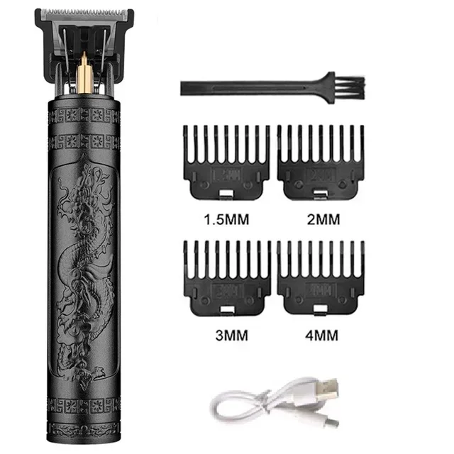 T9 máquina de cortar cabelo do vintage portátil máquina de corte de cabelo usb carregamento rápido barbeador barbeiro aparador de cabelo sem fio para barbe masculino