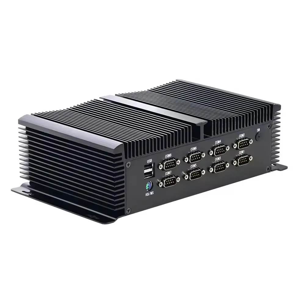 Solid Firewall NAS Industrial Computer Intel i7 1355U i5 1335U 3xi226-V 2.5G 2xDDR5 2xPCIe4.0 1xSATA 8xCOM GPIO Fanless Mini PC 2