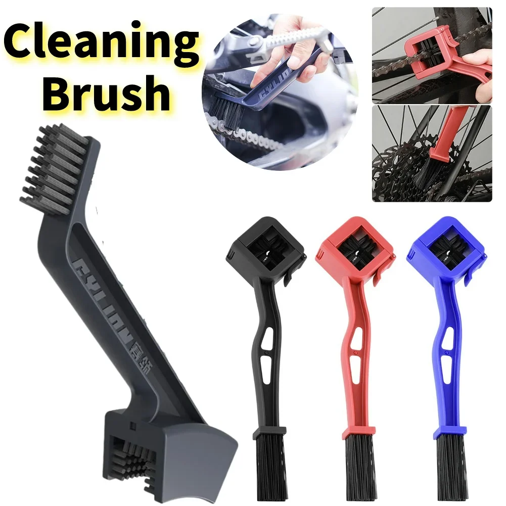 Motorcycle Cleaning Brush Bike Chain Cleaning Brush Motorcycle Chain Maintenance Cleaning Brush for Road Mountain Bike