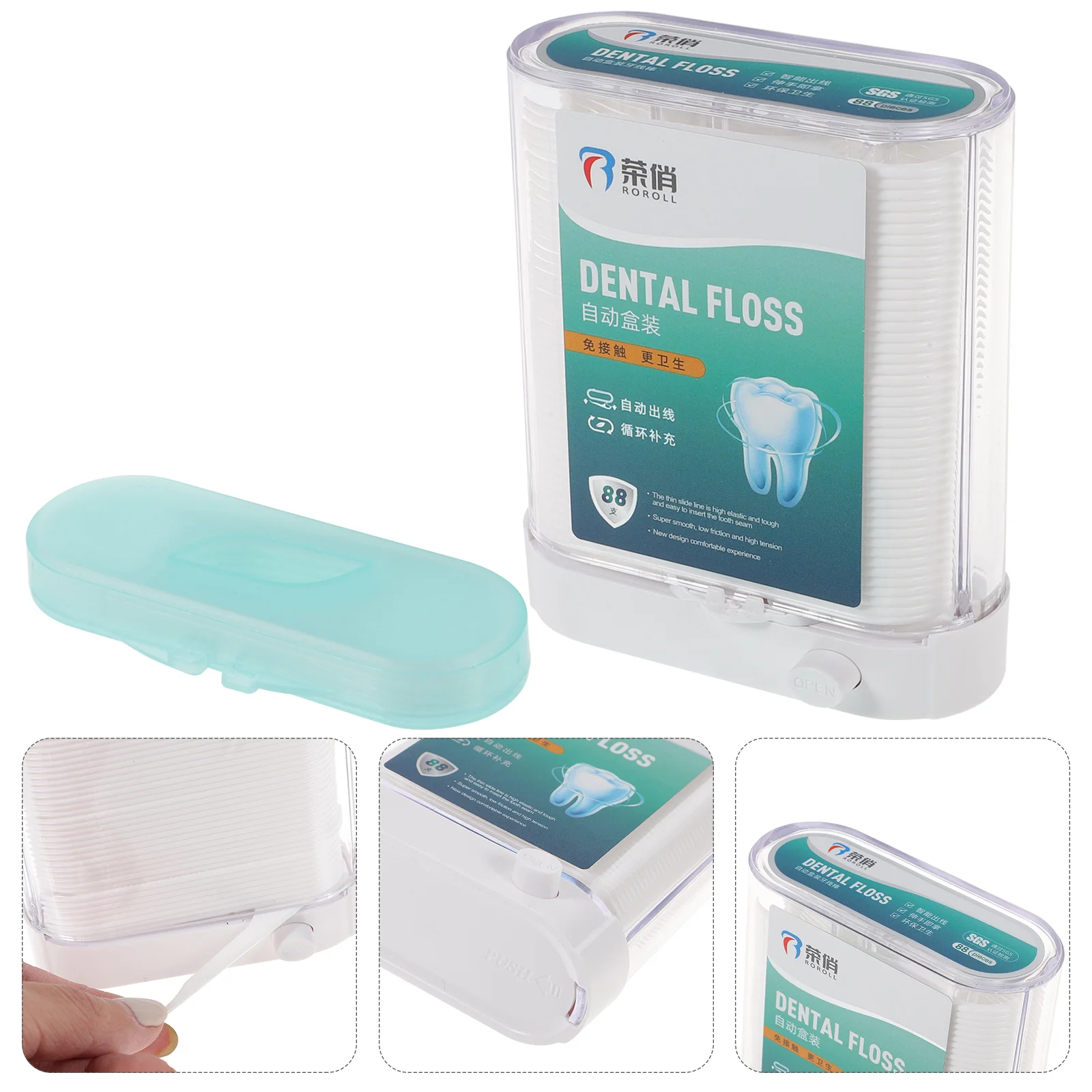 

2 Boxes of Convenient Floss Picks Tooth Picks Flosses Portable Teeth Flosses Cleaning Teeth Floss Picks