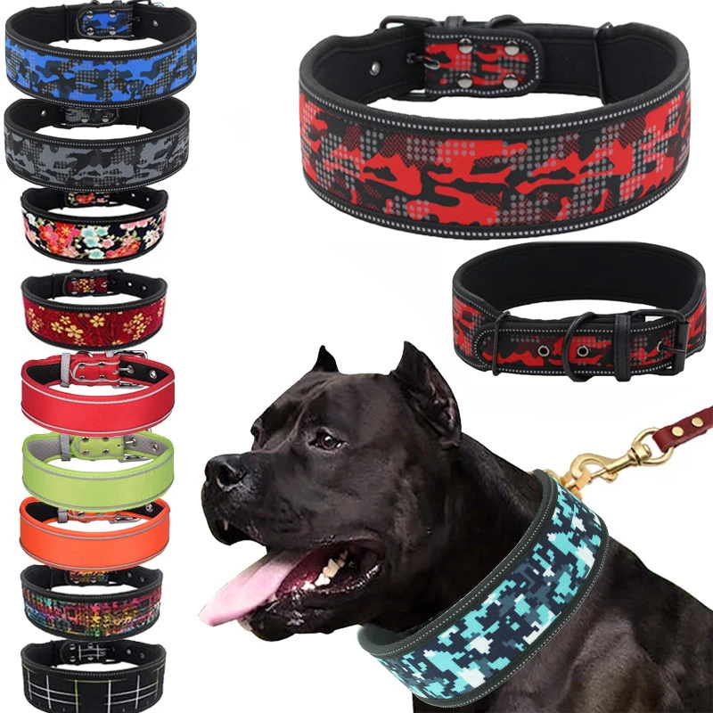23 Kleuren Puppy Grote Halsband Met Gesp Verstelbare Kraag Voor Kleine Medium Grote Honden Pitbull Leash Hond keten|Kragen| - AliExpress