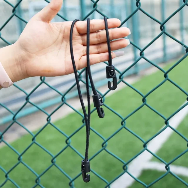 1-10 Pcs Bungee Cord with Hooks 10/15/25cm High Elasticity Expander with Hooks Rubber Tensioner with Hooks for Camping Tarpaulin 5