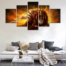 

Modern Canvas Pictures Wall Art Framework Home Decor Living Room HD Printed Posters 5 Pieces Japan Anime Pocket Monster Painting