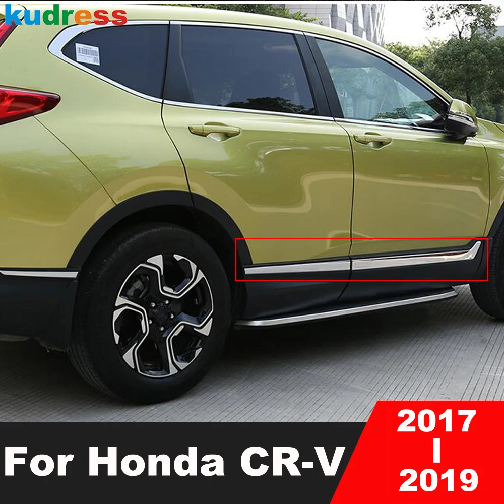Side Door Body Molding Trim For Honda Crv Crv 2017 2018 2019 Chrome
