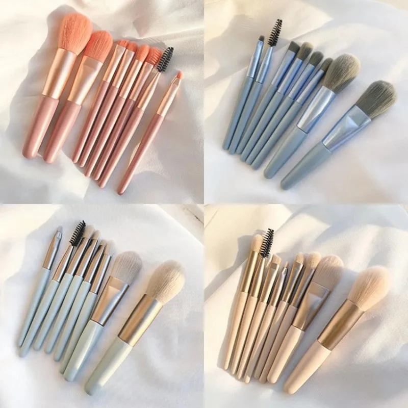 

New 8Pcs Makeup Brush Set Makeup Concealer Brush Blush Loose Powder Brush Eye Shadow Highlighter Foundation Brush Beauty Tools