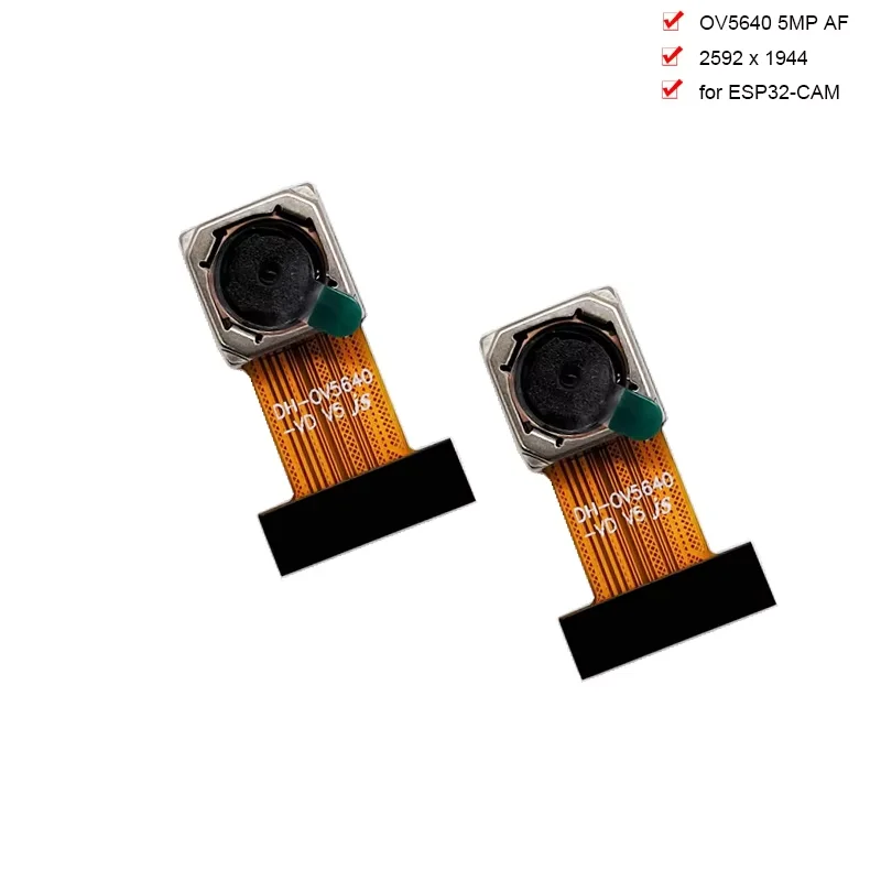 2 개/몫 맞춤형 OV5640 5 백만 픽셀 카메라 모듈 AF 70도 ESP32-CAM 24PIN 0.5MM 간격 MIPI/DVP