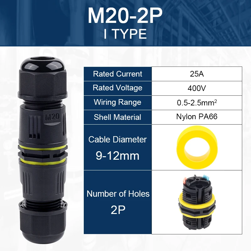 IP68 M20 2P 9-12mm
