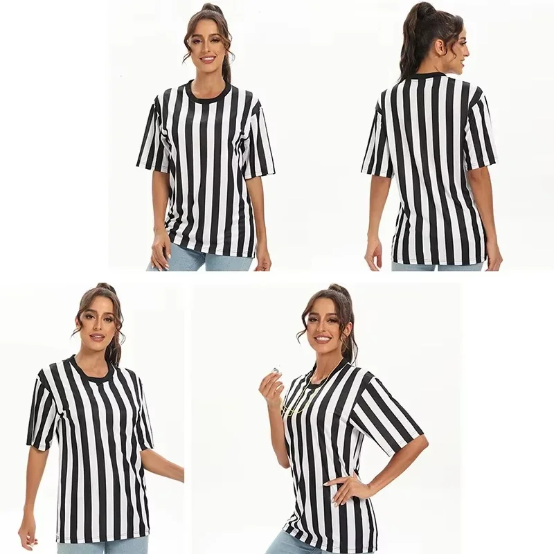 Maglie da calcio uomo 2026 nere, divise da calcio traspiranti, maglie da arbitro, maglie da allenamento donna, uniformi sportive, t-shirt sportive - Image 5