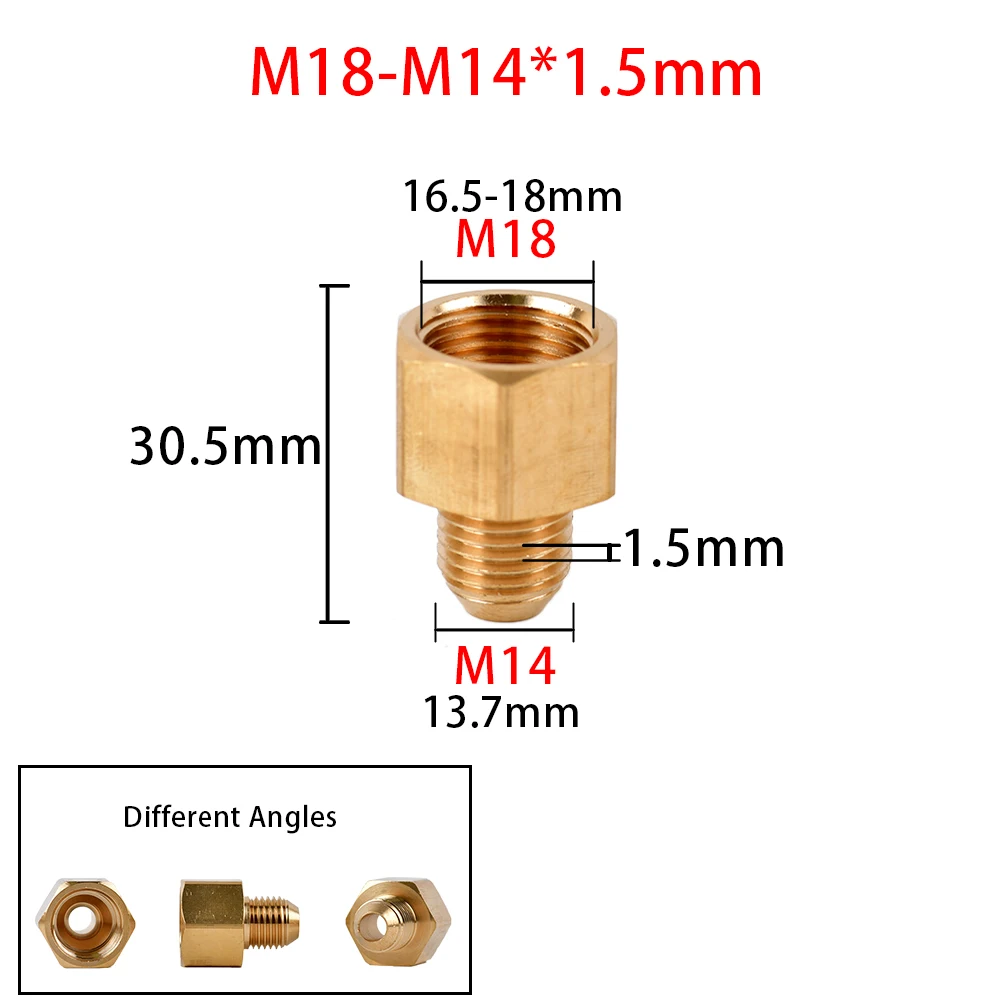 Brass Thread Connector 3/8" 1/2" M14 M18 M22 Male Female Adaptor Pressure Washer Gun Hose Fitting