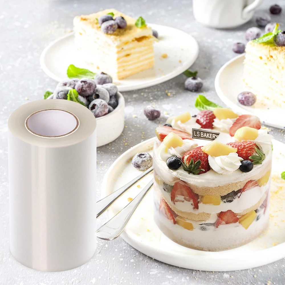 케이크 장식을위한 주방 Bakeware 아세테이트 필름 투명 케이크 서라운드 필름 무스 케이크 시트 주변 가장자리 DIY 케이크 칼라