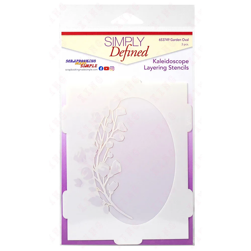 

New Garden Oval Diy Layering Stencils Painting Scrapbook Coloring Embossing Album Decorative Template 2023 Craft Album Card Mold