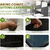 Space Saving Wicker Chairs with Glass Table and Ottomans, Cushioned Seating and Back Sectional Dining Sets, Garden Sofas 3