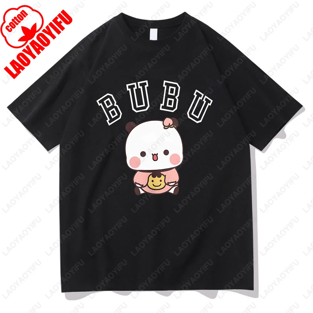 Kawaii Panda Bear Graphic Cotton T-Shirts – Cute Cartoon Summer Tees