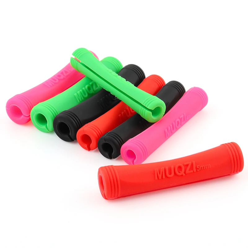 Bicycle Cable Protector MUQZI 4/8pcs Bicycle Cable Protector Brake Shift Line Frame Protect Sleeve MTB Road Fixed Gear Bike Universal