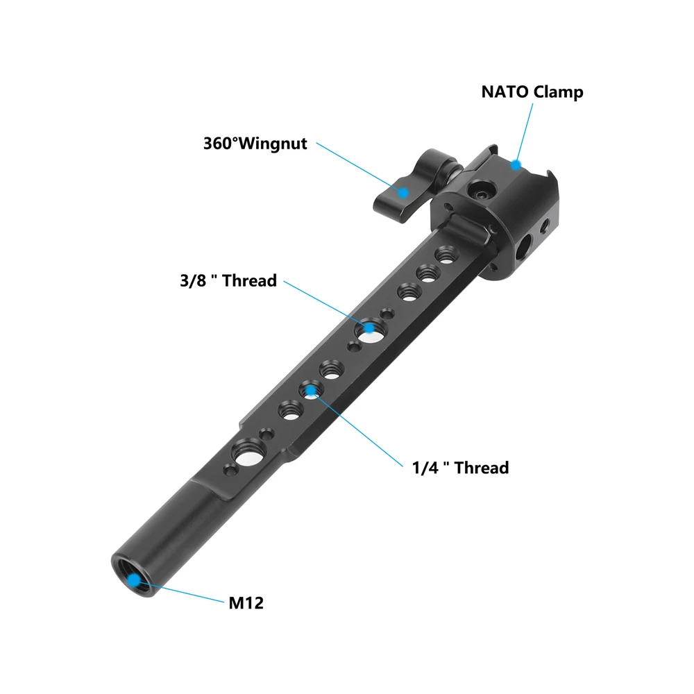 Camera Quick Rlease NATO Extension Mount for DJI RS 2, RSC 2, RS 3 & RS 3 Pro Wi
