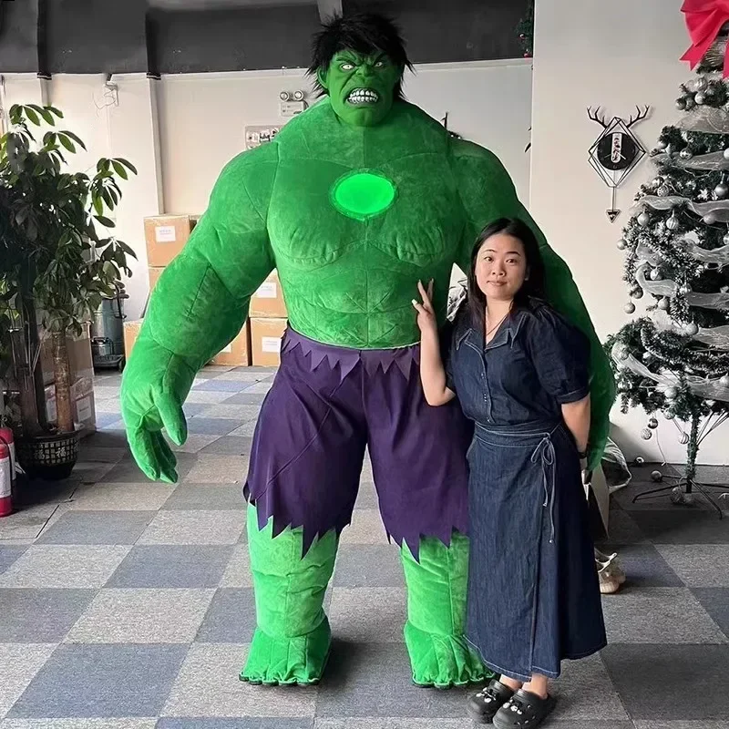 220cm Huge Inflatable Hulk Green Giant Green man Cartoon character Mascot Costume Fancy Dress Party Advertising Ceremony props 3