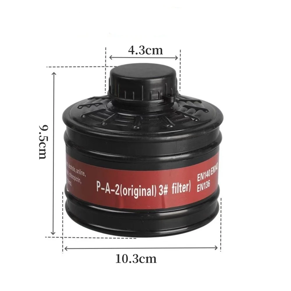 Gas Mask Filter 40mm Respirator Canister Practical Replacement Accessory  mask Chemical gas mask Respirator