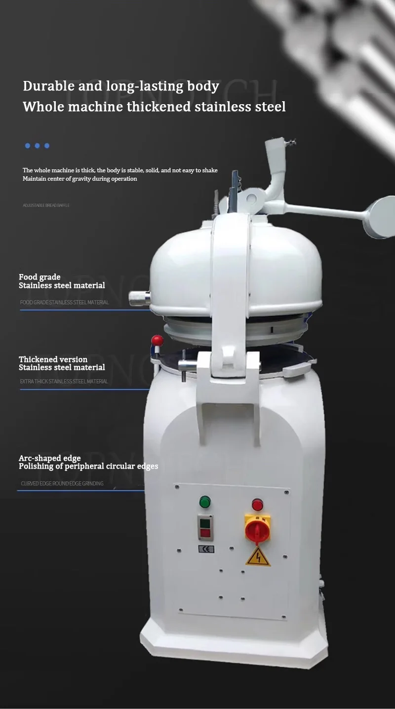 Description Picture 6 of itemBakery Round Bread Bun Pizza Dough Divider Rounder Automatic Dough Rounder And Divider Cutter Ball Rounding Making Machine Maker