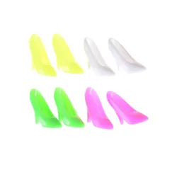 10 pairs Fashion Doll Shoes High Heel Sandals for Dolls Accessories Toys Color Random Wholesale