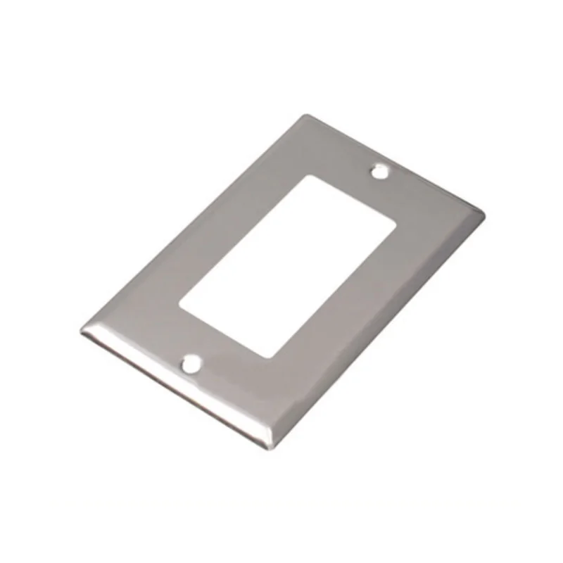 Light Switch Cover Switch Glass Panel American Standard Switch Panel Stainless Steel Socket Cover Decorative Wallboard for Bedroom Industrial Concealed Metal Cover